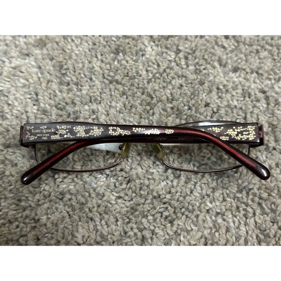 Kate Spade Jemma Eyeglass FRAMES‎ ONLY 135 52 16 0-6 Model 0ER6 Red Gold - Picture 1 of 9